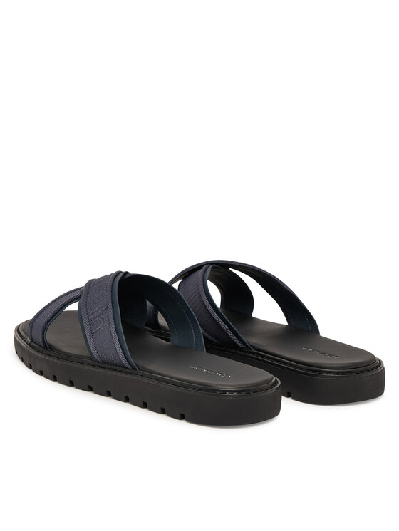 Calvin Klein Chanclas Calvin Klein Sq Molded Sandal Xcross Wb HM0HM02101 Azul marino