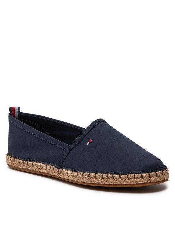 Tommy Hilfiger Espadrile Tommy Hilfiger Basic Tommy Flat Espadrille FW0FW06497 Bleumarin