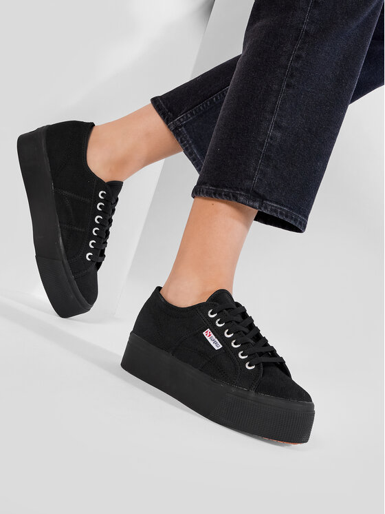 Superga Teniszcipő Superga 2790 Cotw Linea Up And Down S9111LW Fekete