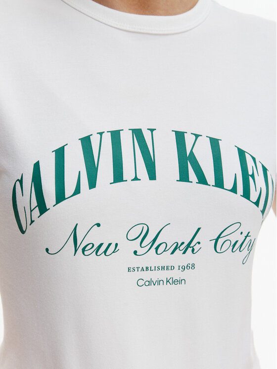 Calvin Klein Jeans Calvin Klein Jeans Camiseta Graphic Logo LV047F815G Blanco Slim Fit