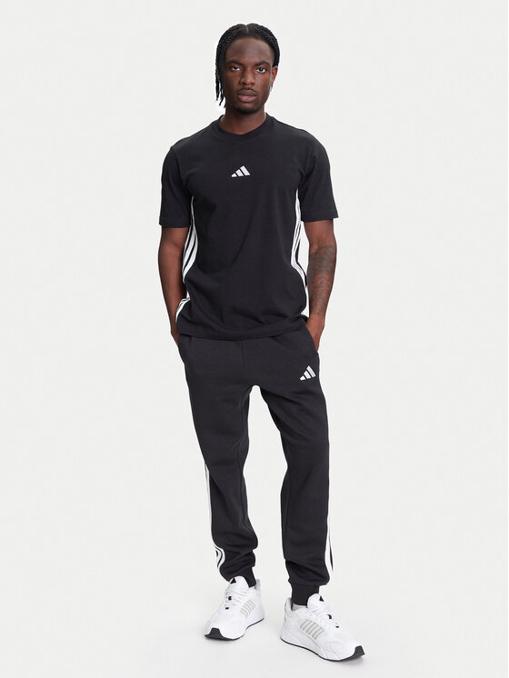 adidas adidas Majica Essentials 3-Stripes JD1906 Črna Regular Fit