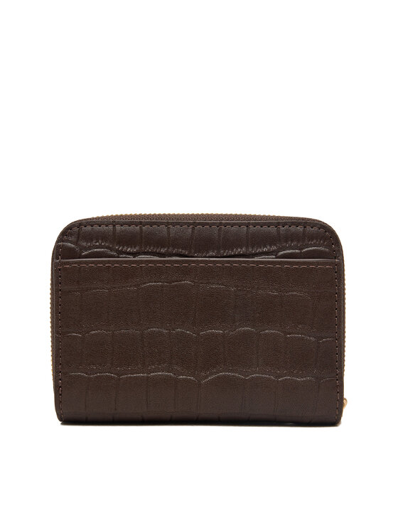 Calvin Klein Πορτοφόλι Calvin Klein Ck Croc Medium Flap Zip Around LV04F1095G Καφέ