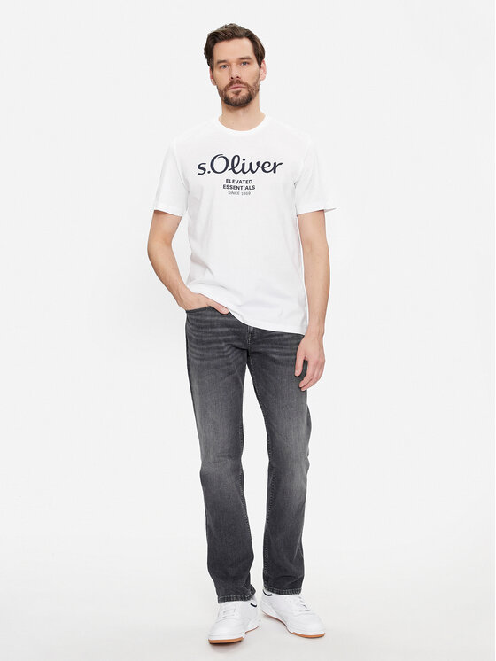 s.Oliver s.Oliver T-Shirt 2139909 Λευκό Regular Fit