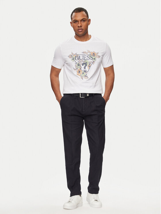 Guess Guess T-Shirt M4GI11 I3Z14 Λευκό Slim Fit