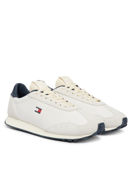 Tommy Jeans Snīkeri Tommy Jeans Tjm Retro Runner Archive Mix Mat EM0EM01763 Gaiši bēša