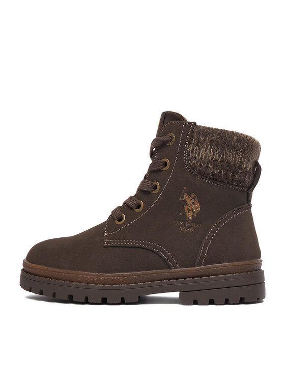 U.S. Polo Assn. Auliniai batai U.S. Polo Assn. EO-VLAD001K/GYT1-BRW Tamsiai ruda