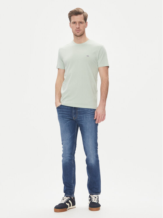 Lee Lee T-shirt Patch 112364540 Verde Regular Fit
