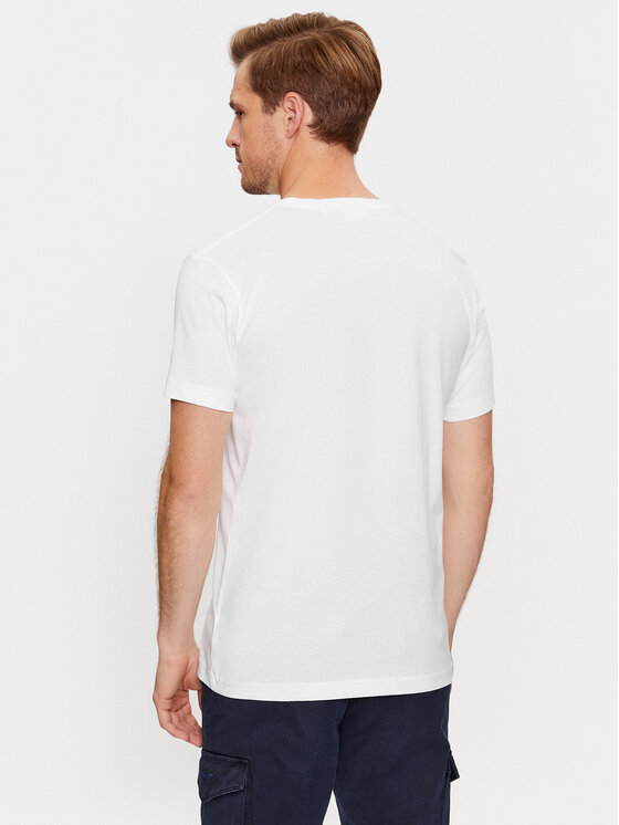 Gant Gant T-shirt Shield 2003185 Bianco Slim Fit
