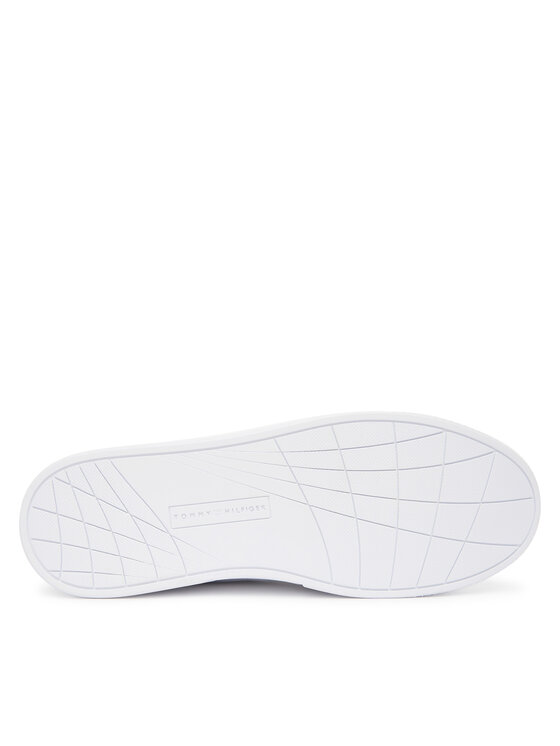 Tommy Hilfiger Tenisice Tommy Hilfiger Icon Court Stripes FM0FM05628 Bijela