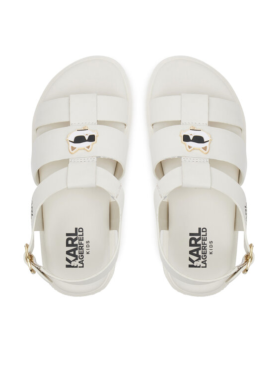 Karl Lagerfeld Kids Sandály Karl Lagerfeld Kids Z30372 M Écru
