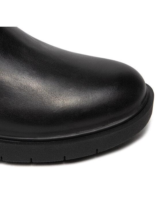 Geox Kotníková obuv s elastickým prvkem Geox D Spherica Ec1 C D16QRC 00043 C9999 Černá