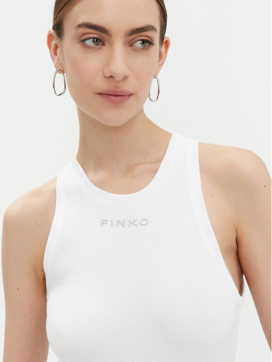 PINKO PINKO Топ 100822 A2C1 Білий Regular Fit