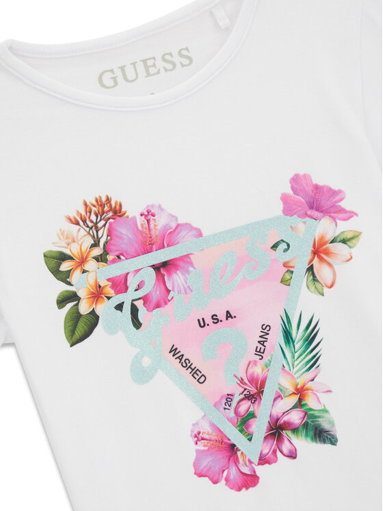 Guess Guess Camiseta K6GI02 K6YW4 Blanco Regular Fit
