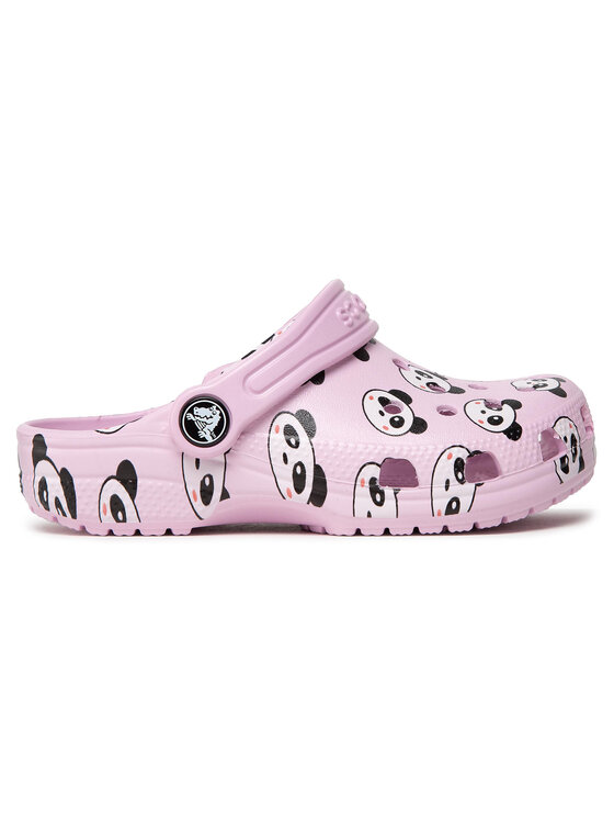 Crocs Шльопанці Crocs Classic Panda Print Clog K 206999 Рожевий