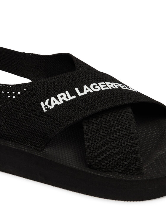 KARL LAGERFELD Босоніжки KARL LAGERFELD Atlantik KL70526 Чорний