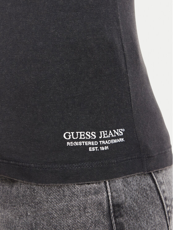 Guess Jeans Guess Jeans Camiseta W6BI16 K5697 Negro Regular Fit