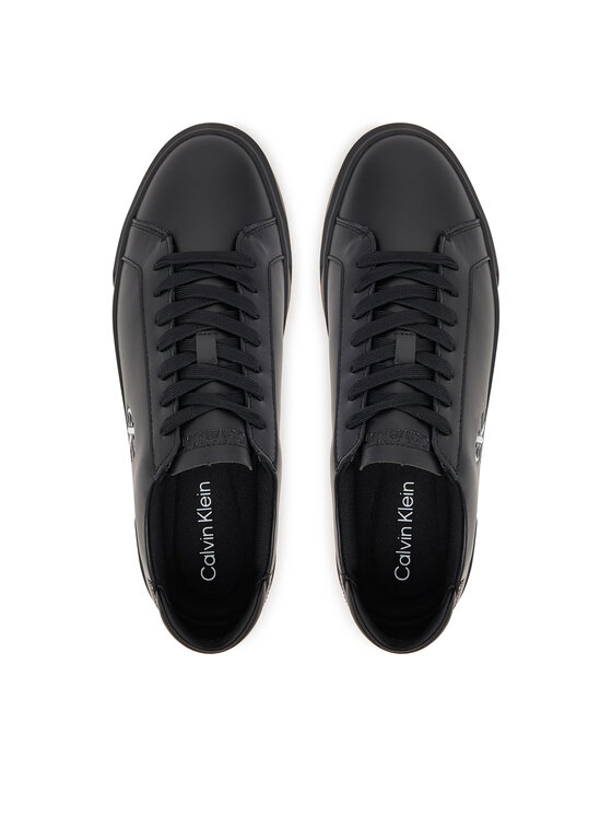 Calvin Klein Laisvalaikio batai Calvin Klein Basket Cupsole Laceup Lth Ml YM0YM01460 Juoda