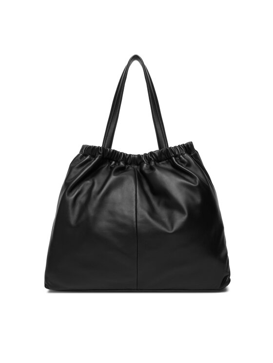 Tommy Hilfiger Дамска чанта Tommy Hilfiger Soft Leather Tote AW0AW18308 Черен
