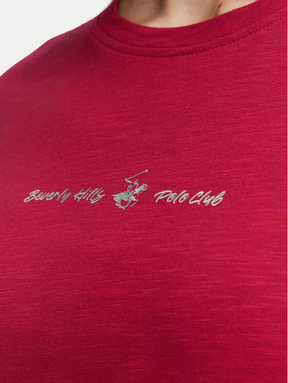 Beverly Hills Polo Club Beverly Hills Polo Club Camiseta P-SS26W-TS6510 Guinda/burdeos Regular Fit