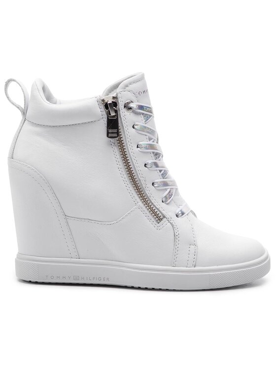 Tommy Hilfiger Superge Tommy Hilfiger Iridescent Dress Sneaker FW0FW03921 Bela