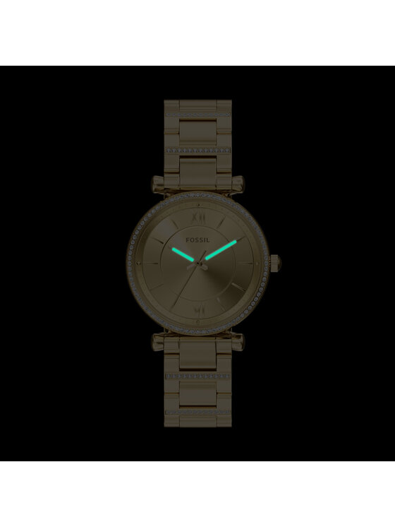 Fossil Ρολόι Fossil Carlie ES5465 Χρυσό