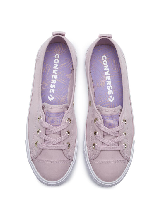 Converse Πάνινα παπούτσια Converse Ctas Ballet Lace Slip 564314C Μωβ