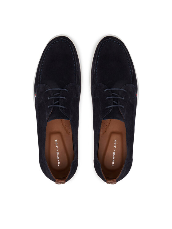 Tommy Hilfiger Mokasíny Tommy Hilfiger Moc T Derby FM0FM05495 Tmavomodrá