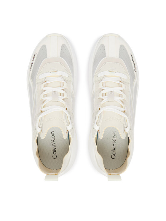 Calvin Klein Zapatillas Calvin Klein Chunky Run Ckstripe Lup Rip HW0HW03005 05Z Écru