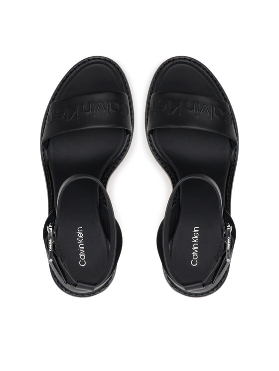 Calvin Klein Espadrilky Calvin Klein Wedge Sandal 70 - He HW0HW02376 Černá
