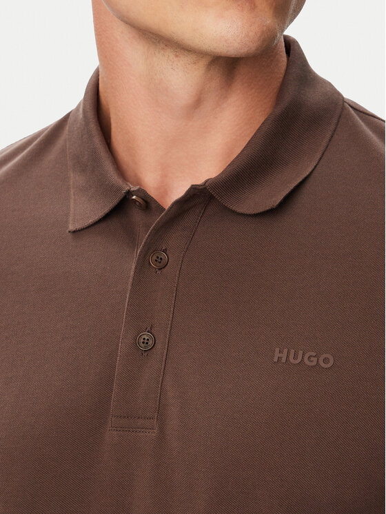 HUGO HUGO Polo Donoslong 50547358 Marrón Regular Fit