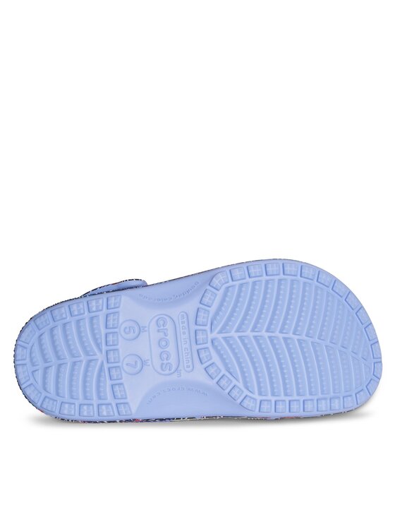 Crocs Чехли Crocs Classic Butterfly Clog 208257 Син