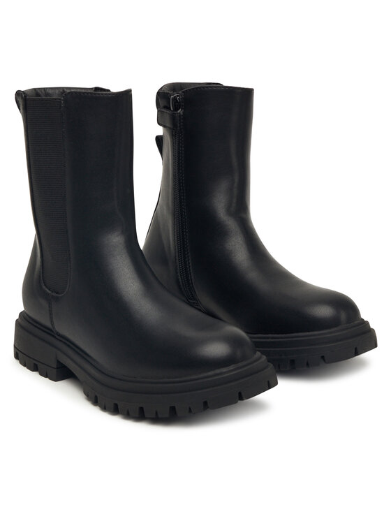 Calvin Klein Īsie zābaki Calvin Klein Chelsea Boot V3A5-83121-1464 D Melns