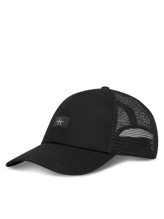 Calvin Klein Baseball sapka Calvin Klein Monologo Woven Patch Trucker LV04D5099G Fekete