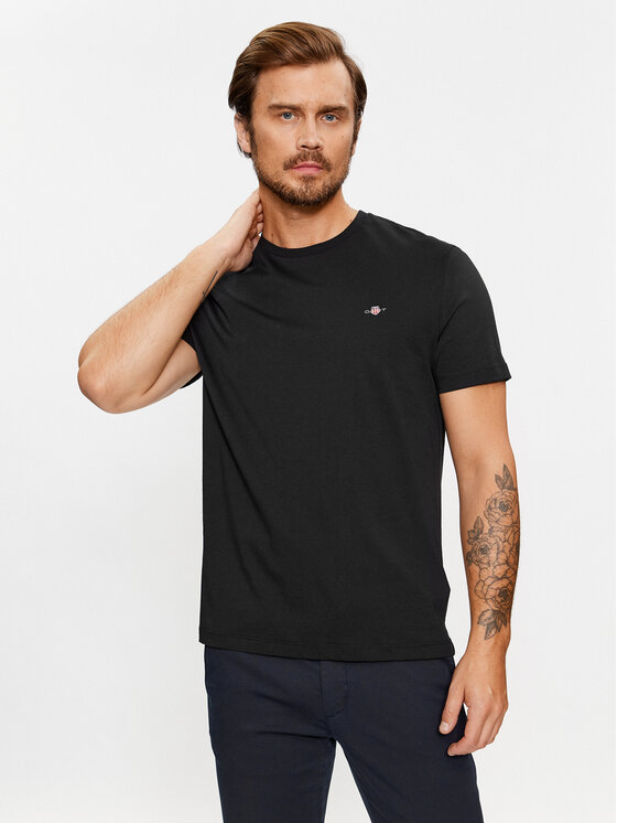 Gant Gant Camiseta Shield 2003184 Negro Regular Fit