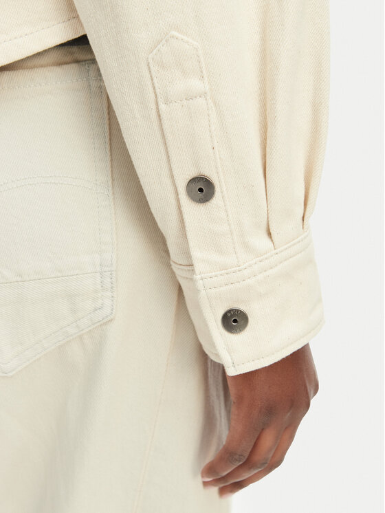 G-STAR G-Star Raw Džinsinė striukė D29107-E362 Kreminė Relaxed Fit