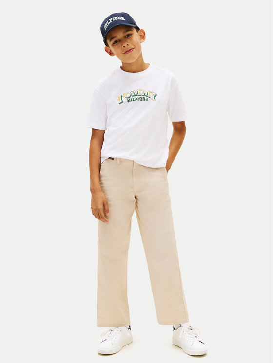 Tommy Hilfiger Tommy Hilfiger Camiseta KB0KB10267 Blanco Regular Fit
