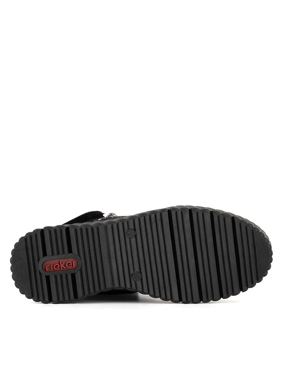Rieker Botines planos Rieker N2505-00 Negro