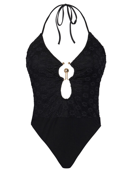 Bardot Bardot Боді Rosala Halter Lace 59940TB Чорний