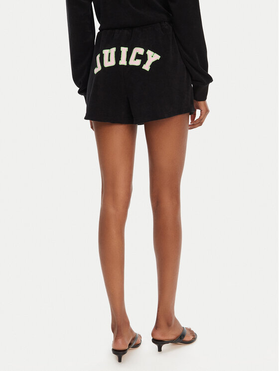 Juicy Couture Juicy Couture Αθλητικό σορτς Perkin JCWHS125322 Μαύρο Relaxed Fit