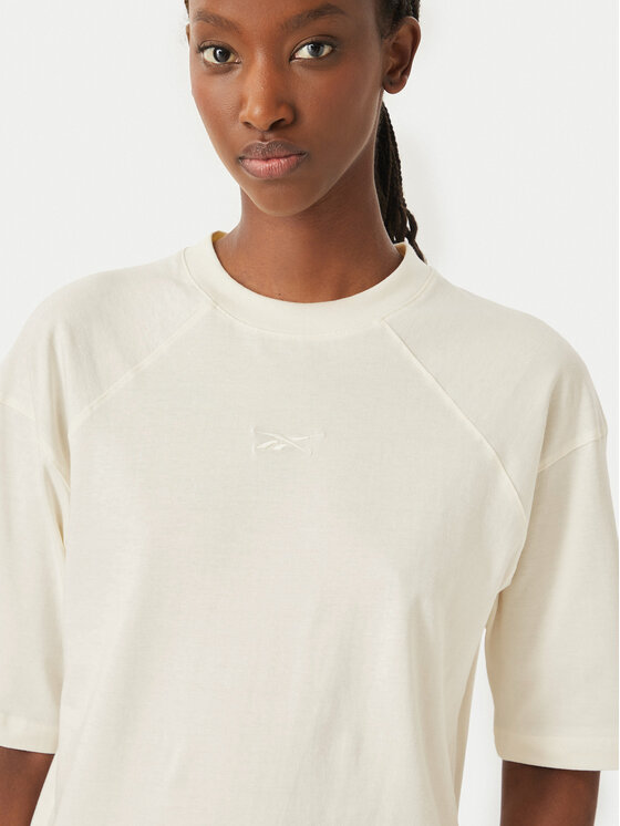 Reebok Reebok T-Shirt Reebok X Ewa Chodakowska Mila RK25977CCW Κρεμ Regular Fit