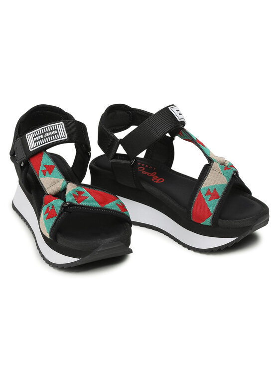Pepe Jeans Босоніжки Pepe Jeans Fuji Ethnic PLS90504 Чорний