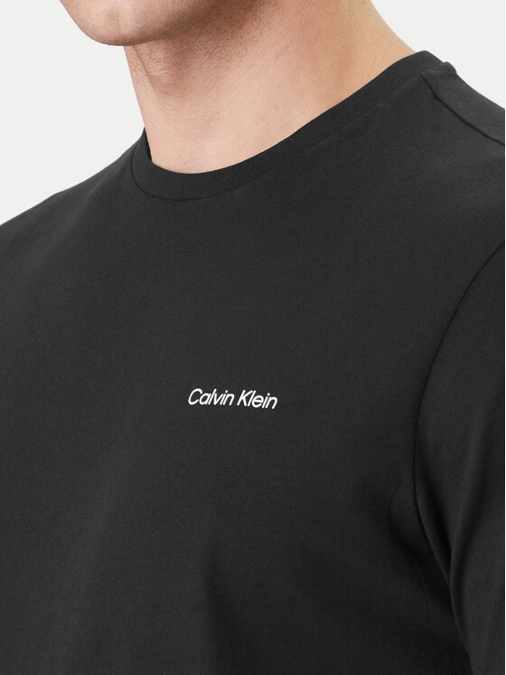 Calvin Klein Calvin Klein Camiseta Micro Logo LV04LC255G Negro Regular Fit