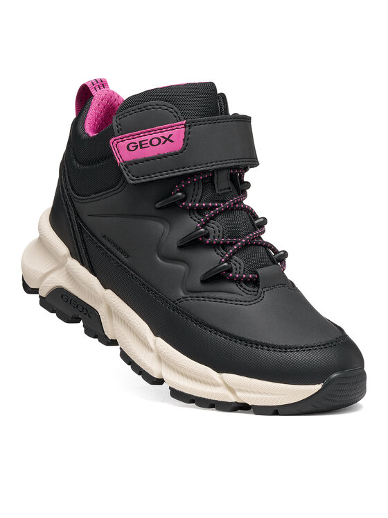 Geox Šnurovacia obuv Geox J Flexyper Plus Girl B Abx J66NGD 0MEFU C0922 S Čierna
