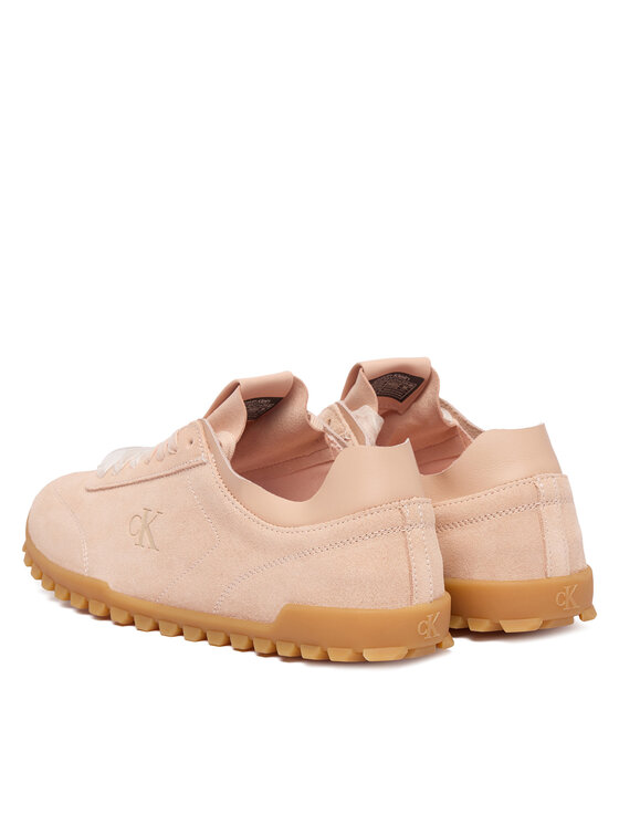 Calvin Klein Laisvalaikio batai Calvin Klein Low Profile Run Mg Sue Db Laces HW0HW03150 Šviesiai rožinė