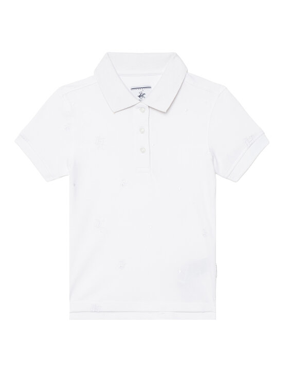 Beverly Hills Polo Club Beverly Hills Polo Club Поло G2555 Білий Regular Fit