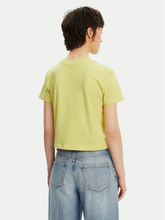 Calvin Klein Jeans Calvin Klein Jeans T-Shirt Monologo J20J223113 Gelb Slim Fit