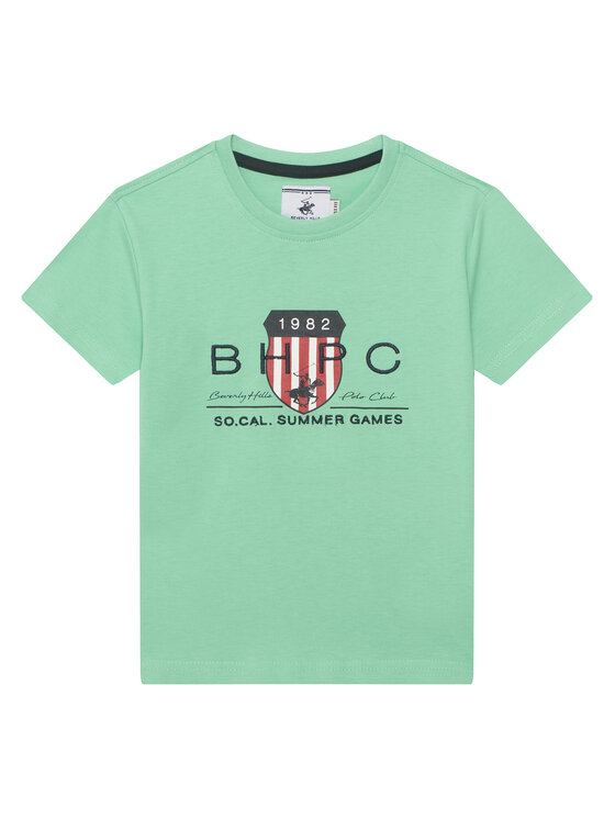 Beverly Hills Polo Club Beverly Hills Polo Club Футболка P-SS26B-TS414011 Зелений Regular Fit
