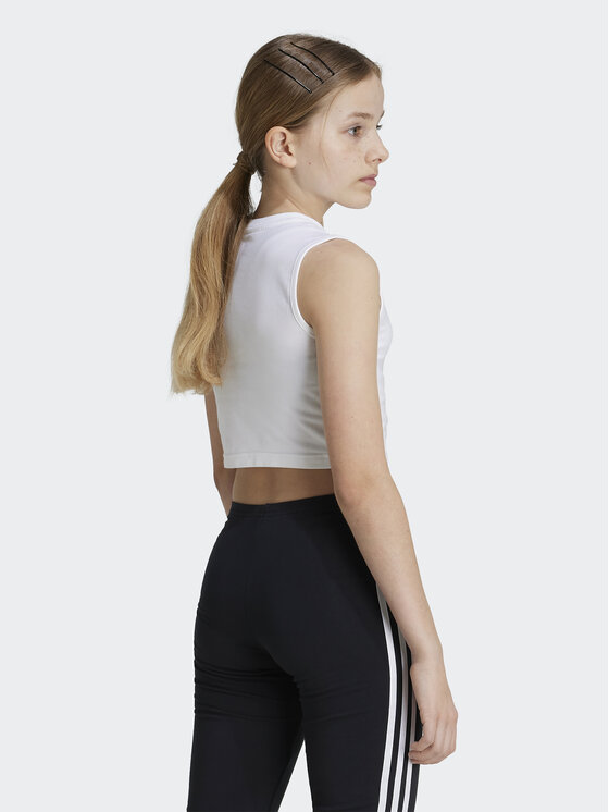 adidas adidas Топ Trefoil JE0514 Білий Regular Fit