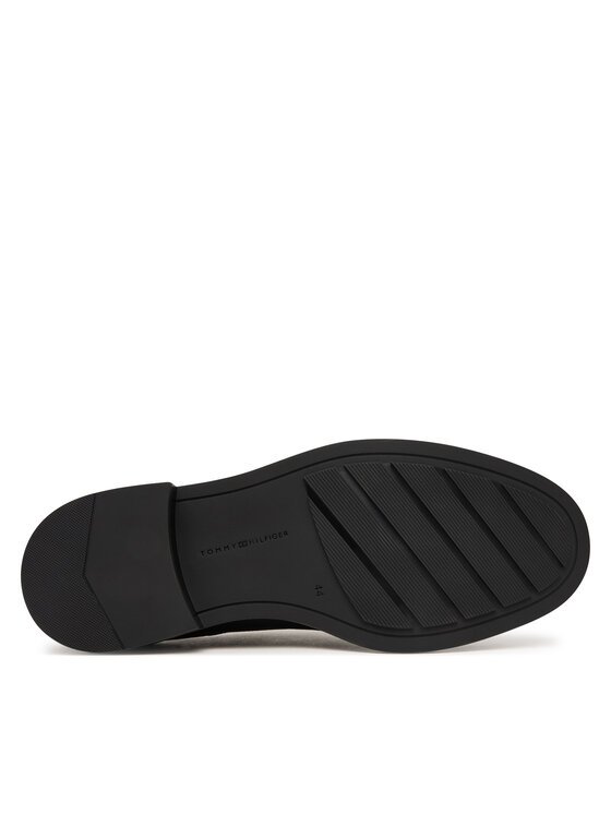 Tommy Hilfiger Pantofi Tommy Hilfiger Lth Mix Dress Hilfiger Shoe FM0FM06086 Negru