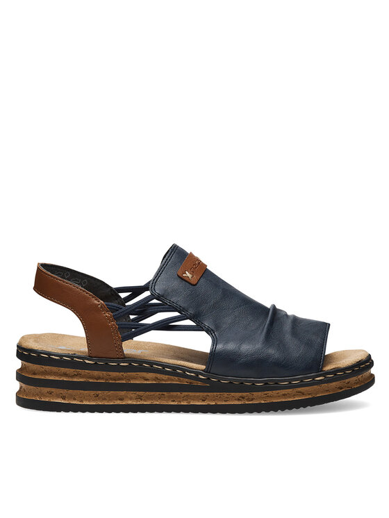 Rieker Sandale Rieker 62962-14 Tamnoplava